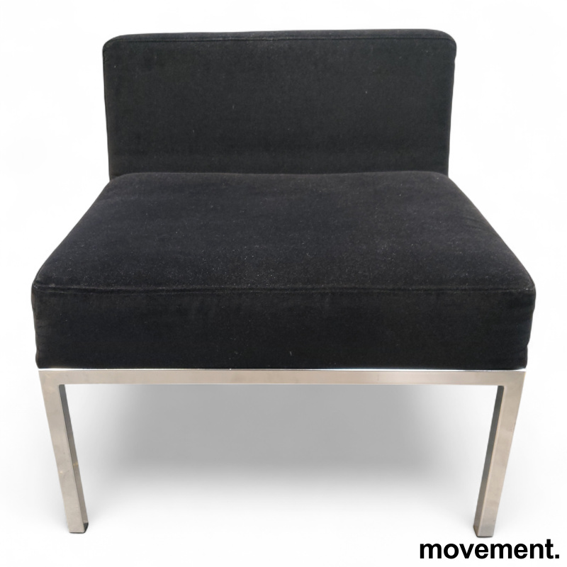 Cube sofamodul med rygg Sort stoff - 1 / 4