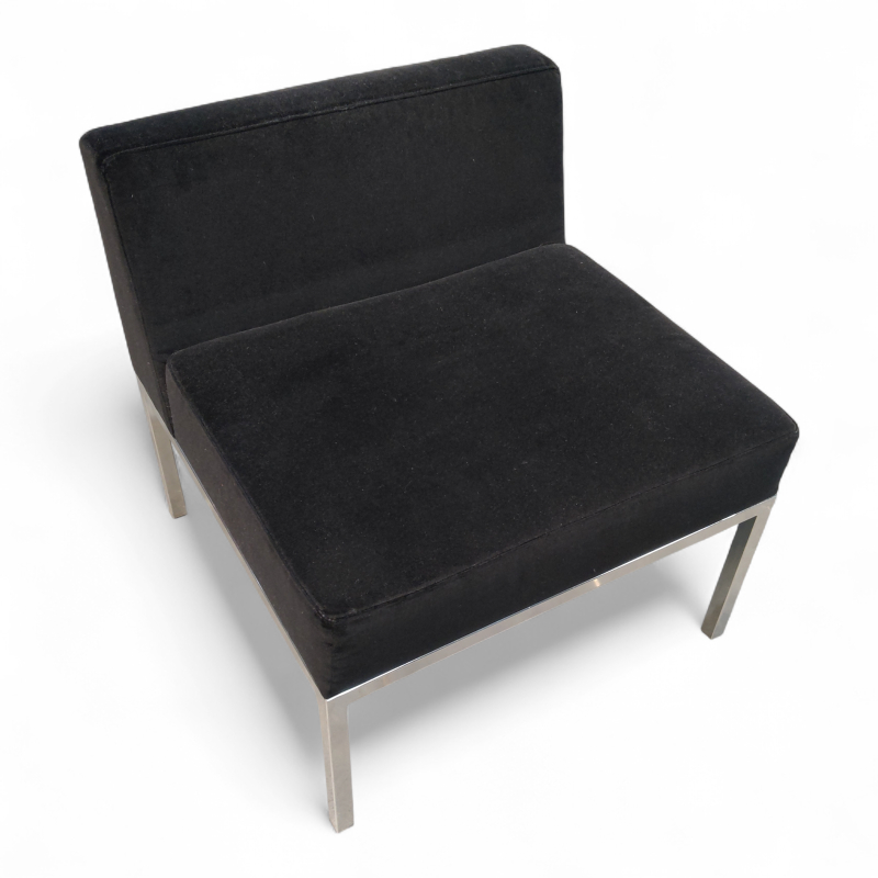 Cube sofamodul med rygg Sort stoff
