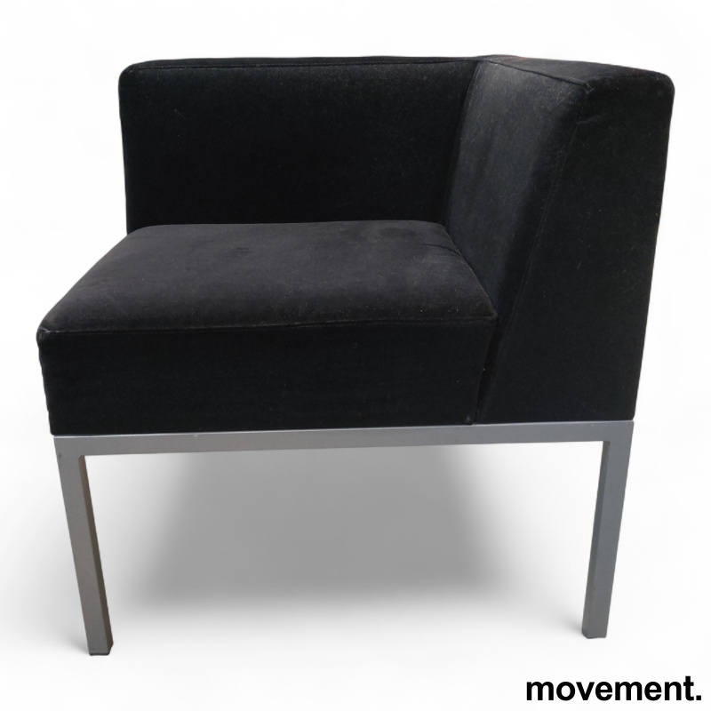 Cube sofamodul hjørne Sort stoff - 3 / 3