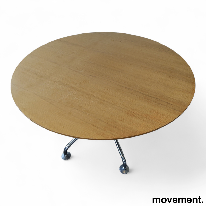 Møtebord Ø=120cm  Lys eikefiner, - 2 / 3