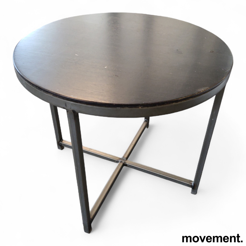 Loungebord Ø=50cm Sortbeiset - 1 / 2
