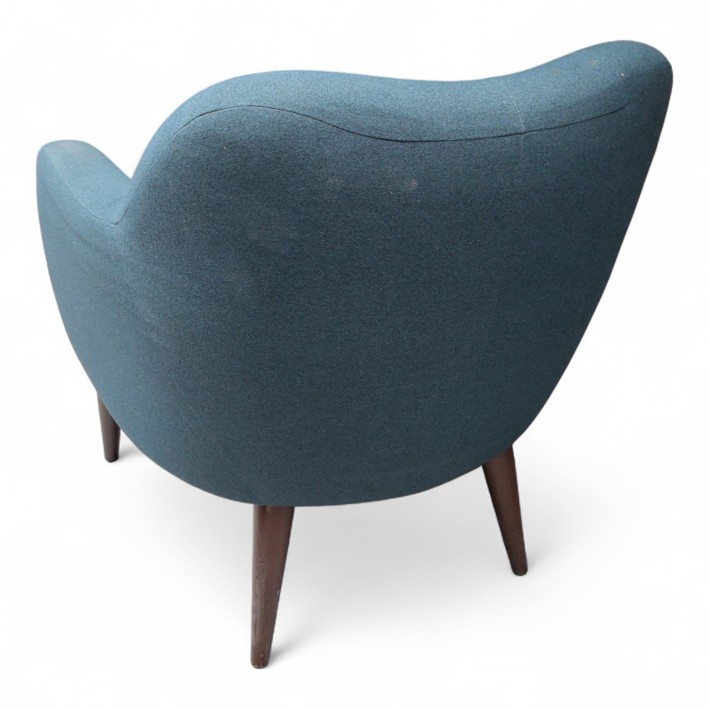 Loungestol Petrolfarget stoff, Pent