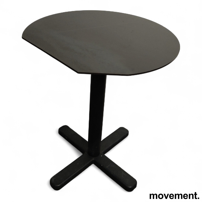 Kafebord i metall Ø=60cm sort, - 1 / 4