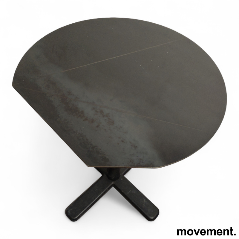 Kafebord i metall Ø=60cm sort, - 4 / 4