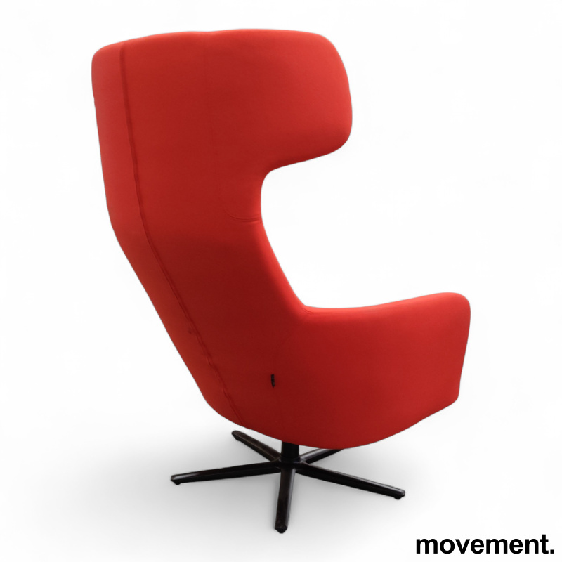 Havana WIng swivel Rødt stoff, sort - 2 / 3
