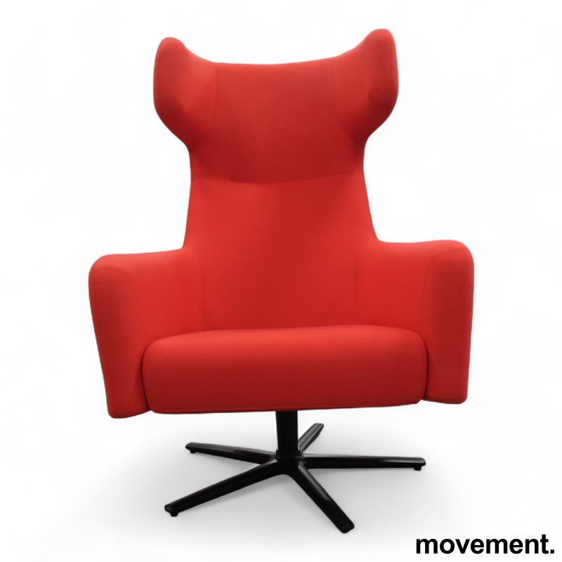 Havana WIng swivel Rødt stoff, sort - 3 / 3