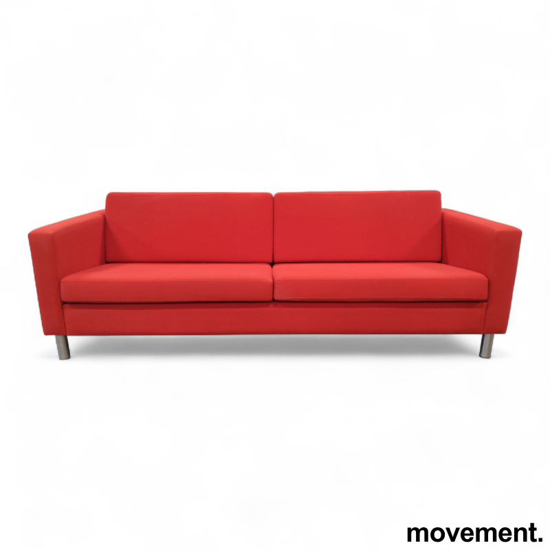 Pure 3-seter sofa Rødt stoff, Pent - 4 / 4