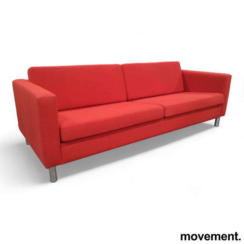 Pure 3-seter sofa Rødt stoff, Pent - 2 / 4