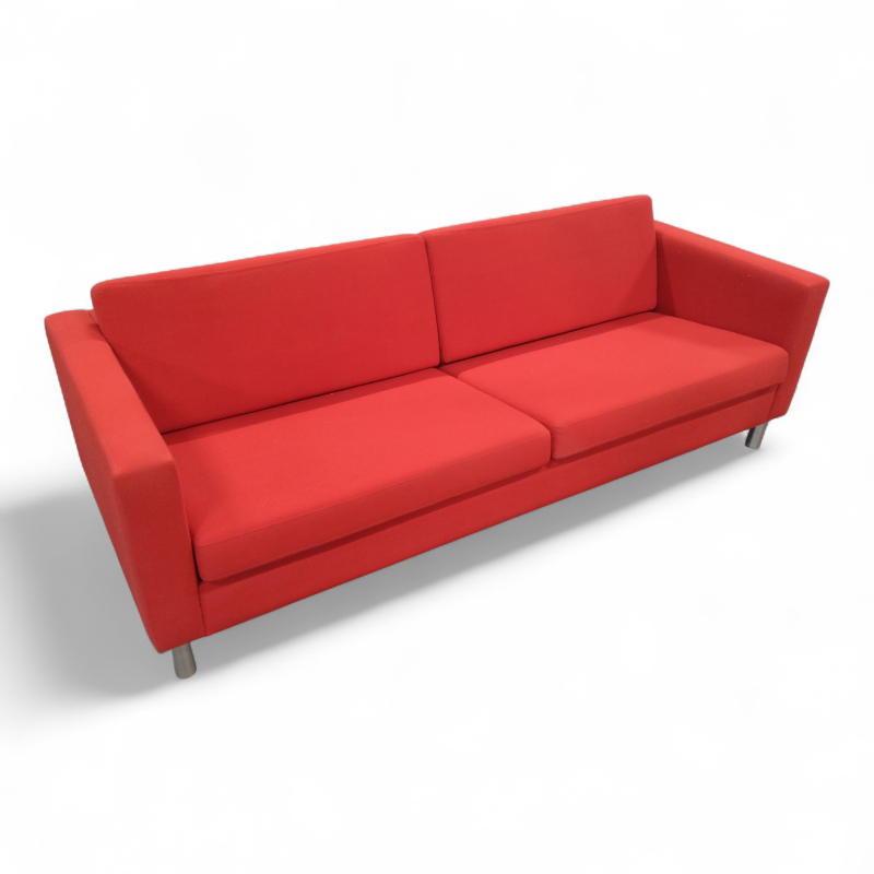 Pure 3-seter sofa Rødt stoff, Pent