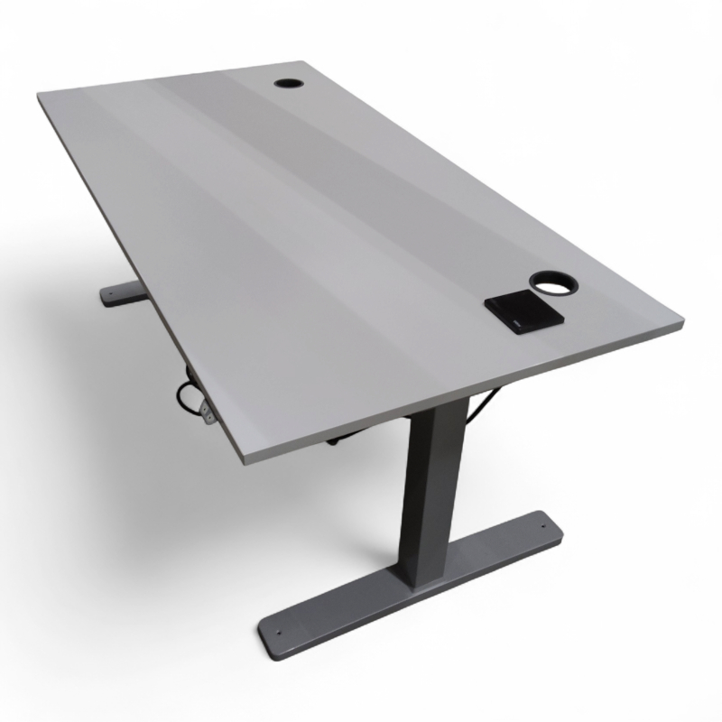 P-serie 160x80cm Lys grå laminat,