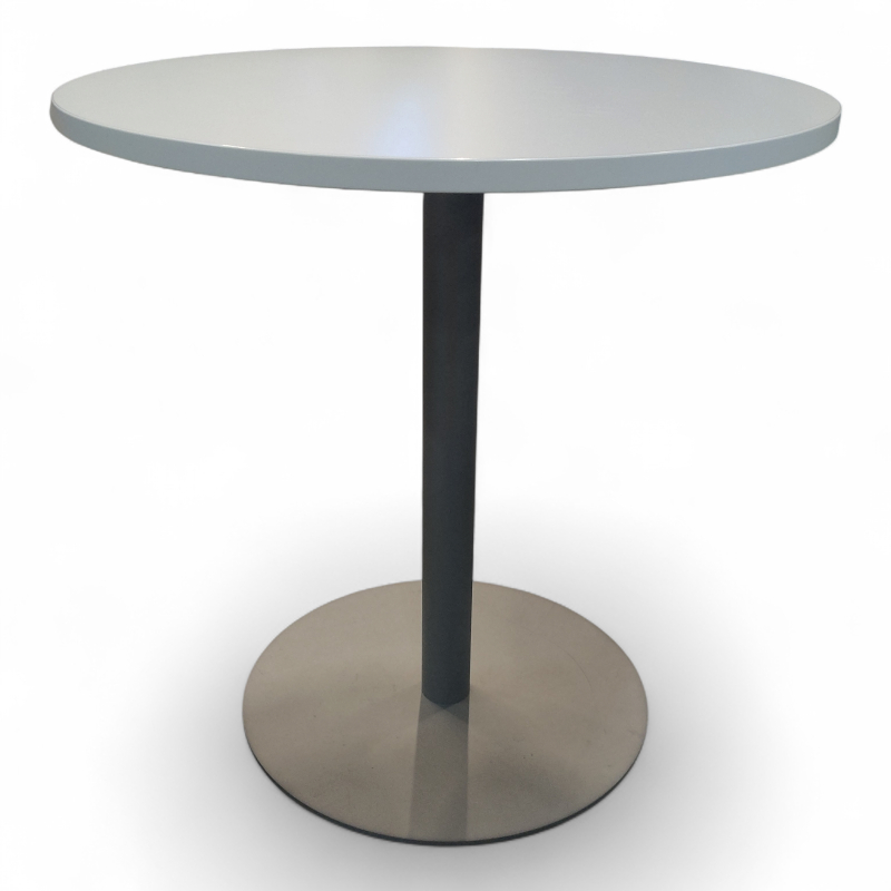 Kantinebord Ø=70cm Hvit laminat,