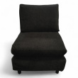 Loungestol Sort stoff, Pent brukt - 2 / 4