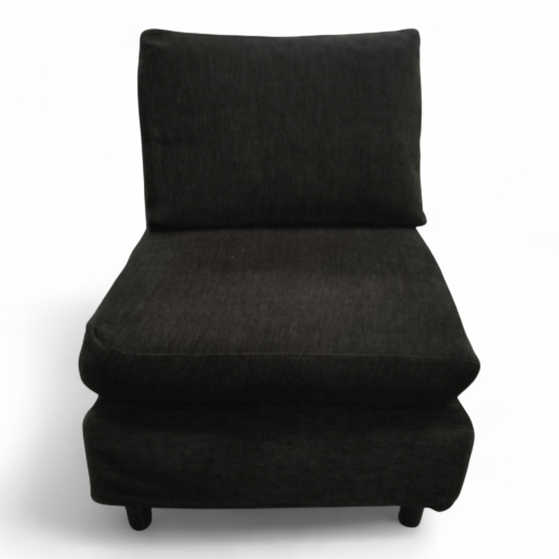 Loungestol Sort stoff, Pent brukt