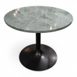 Loungebord Ø=50cm, søylefot og - 1 / 2