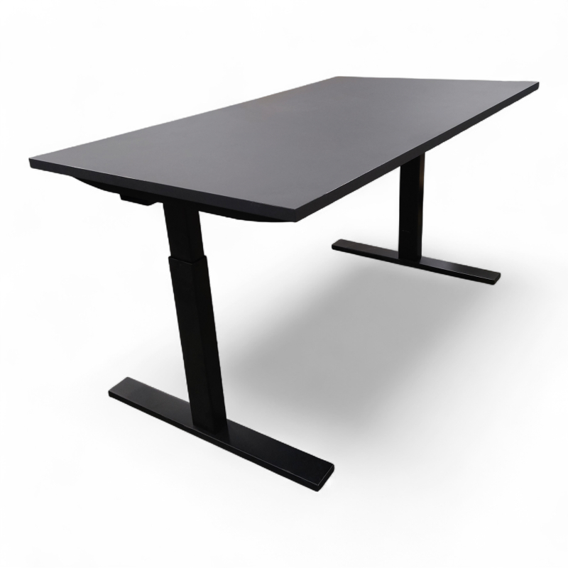 Q20N skrivebord 140x80cm Sort