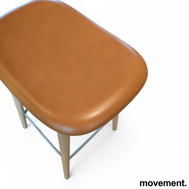 Fiber barstool wood, helpolstret - 3 / 3