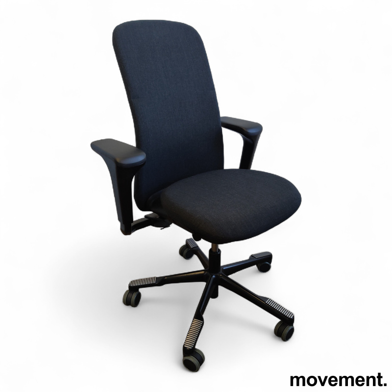 Sofi 7302, slideback armlene Sort - 1 / 2