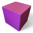 Puff 45x45x45cm Lilla avtagbart - 1 / 2