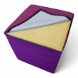 Puff 45x45x45cm Lilla avtagbart - 2 / 2