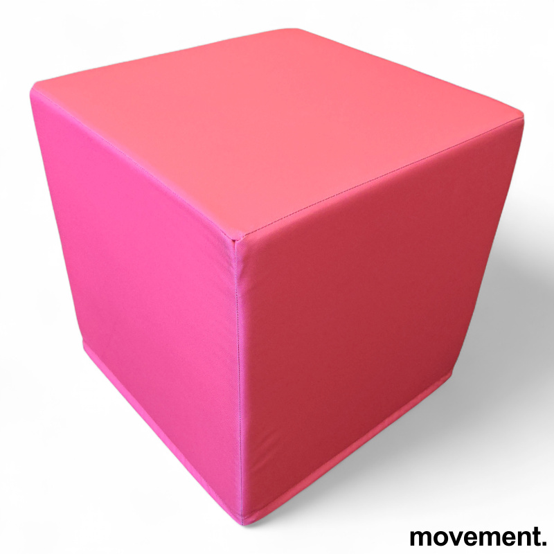 Puff 45x45x45cm Mørk rosa avtagbart - 1 / 2