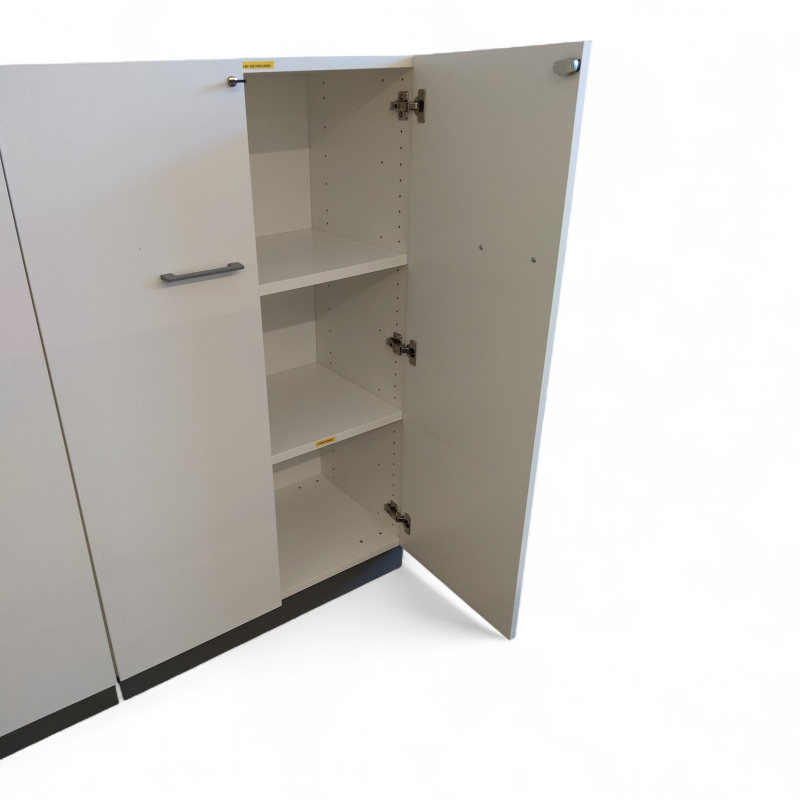 Combo skap 3A4 80cm hvit, grå