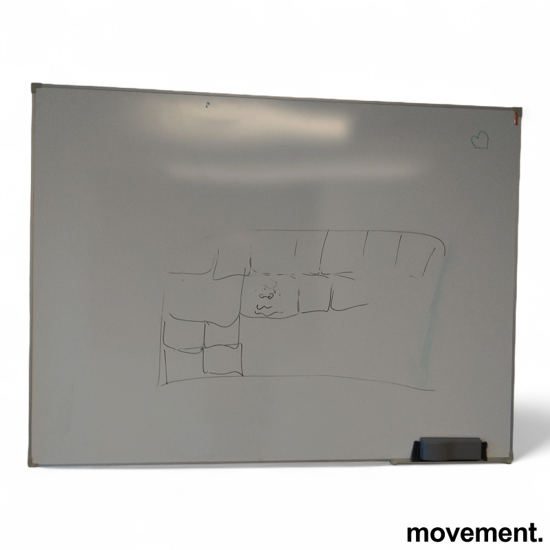 Whiteboard 120x90cm Hvit, Pent
