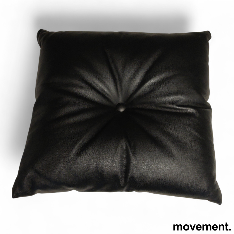 Nooa Pyntepute 42x42cm Sort skinn, - 1 / 2