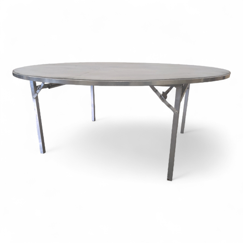 Bankettbord Ø=180cm Mørk plate,