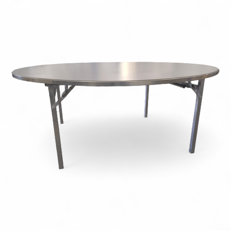Bankettbord Ø=180cm Hvit plate,