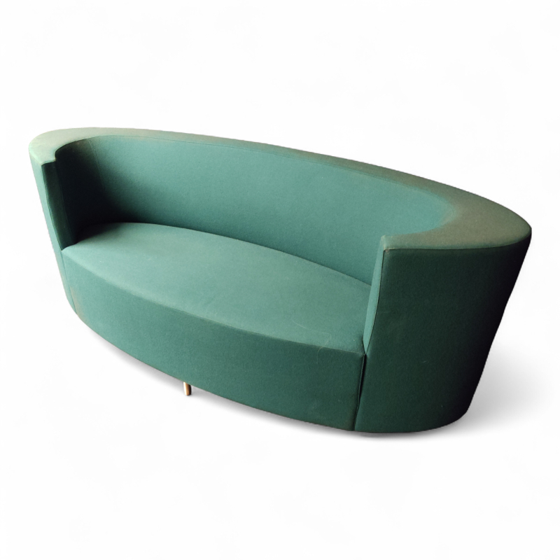 Ellips sofa Turkis stoff, Brukt