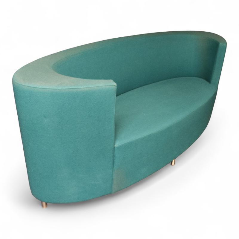 Ellips sofa Turkis stoff, Brukt