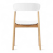Herit Chair Hvit plast, ben i eik, - 2 / 2