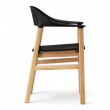 Herit armchair Sort plast, ben i - 3 / 3