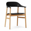 Herit armchair Sort plast, ben i - 1 / 3