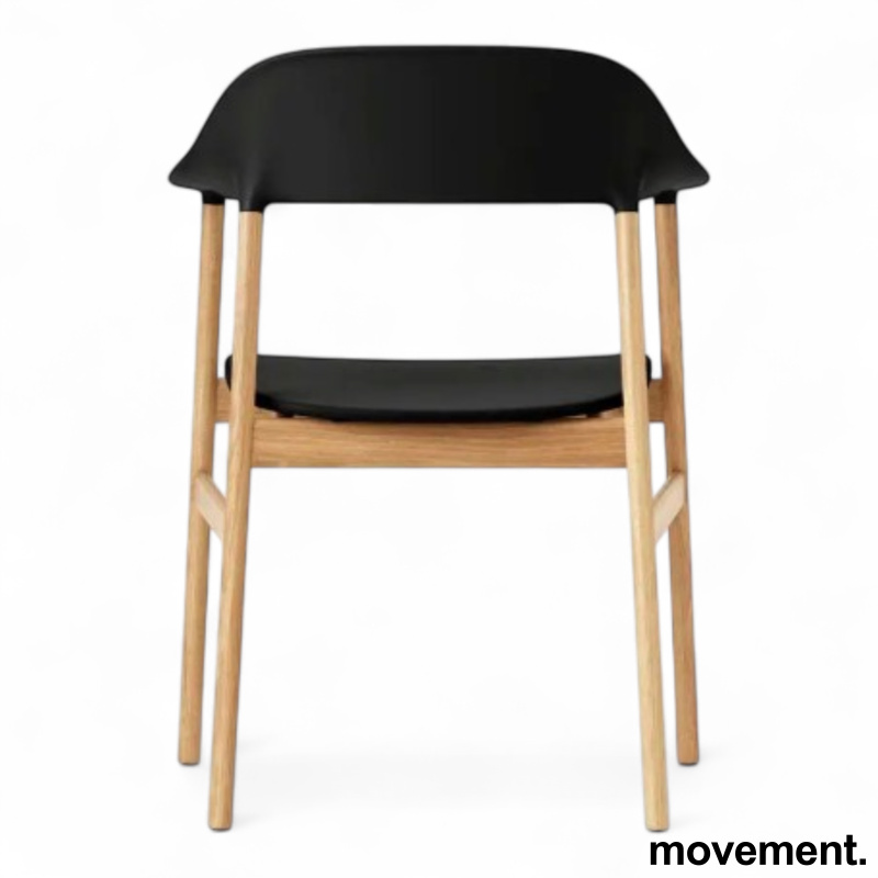 Herit armchair Sort plast, ben i - 2 / 3