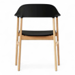 Herit armchair Sort plast, ben i - 2 / 3