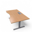 Hevsenk 180x90cm Bøk laminat, grått - 3 / 3