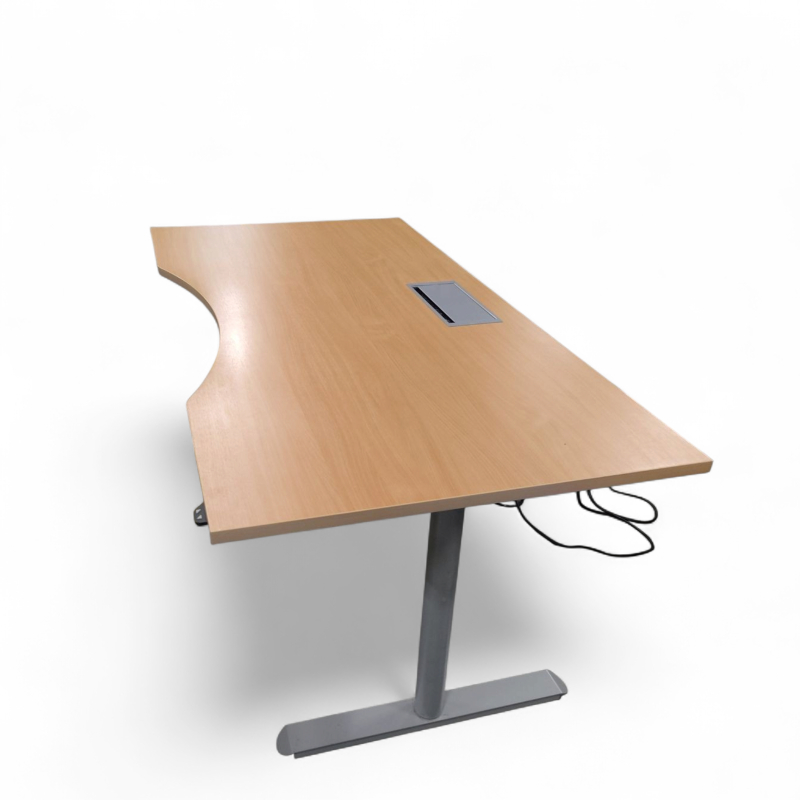 Hevsenk 180x90cm Bøk laminat, grått