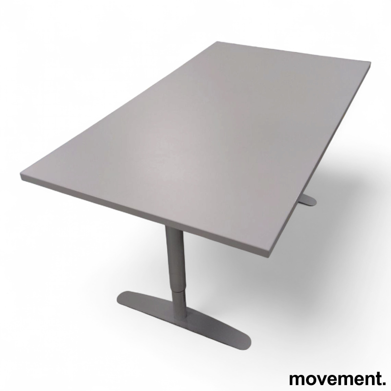 Skrivebord 140x80cm Lys grå - 1 / 2
