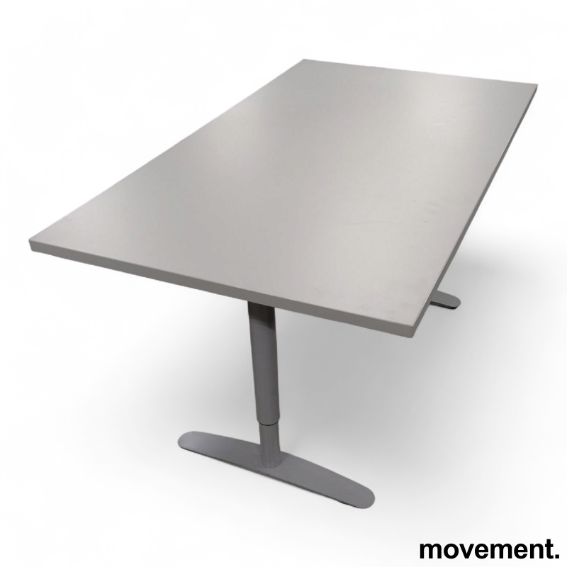 Skrivebord 140x80cm Lys grå - 2 / 2
