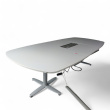 T-serie møtebord 280x120cm Hvit - 2 / 3