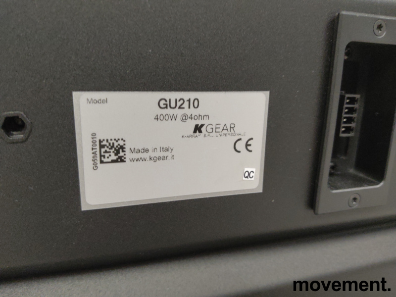 KGear GU210 subwoofer Sort, Pent - 3 / 3