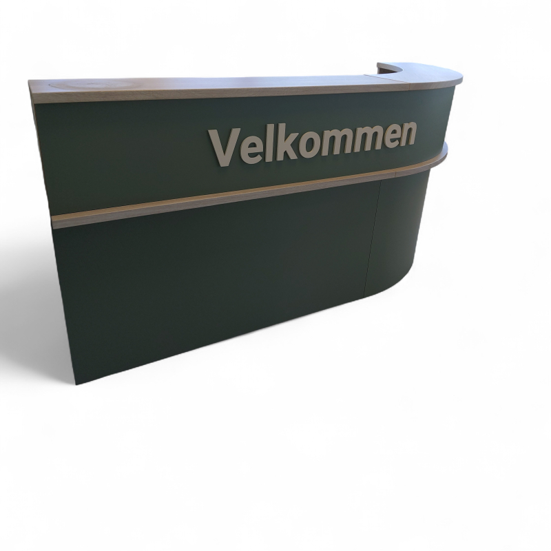 Resepsjonsdisk 228x90cm Foliert