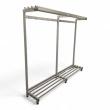 Garderobestativ 205x176cm - 2 / 4