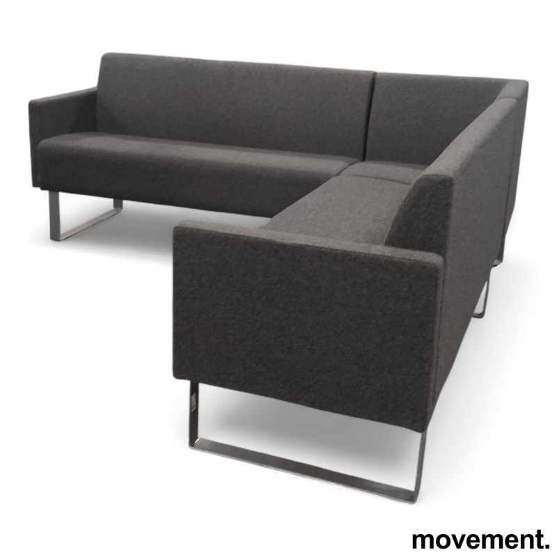 Monolite hjørnesofa 2+2-seter Mørkt - 2 / 3