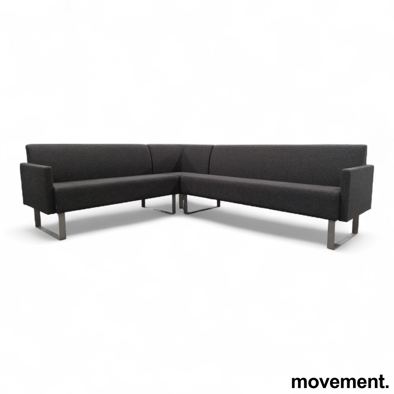 Monolite hjørnesofa 2+3-seter Mørkt - 1 / 2