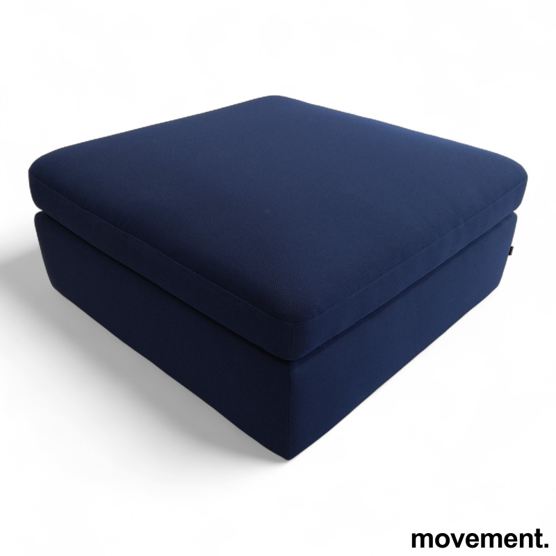 Ava puff 93x93cm Blått stoff, Pent - 1 / 2