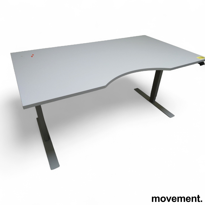 Hevsenk 160x90cm Lys grå laminat, - 2 / 2