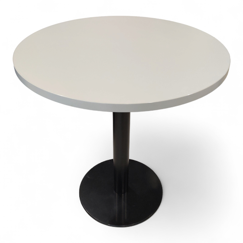 Kafebord Ø=70cm Lys grå laminat,