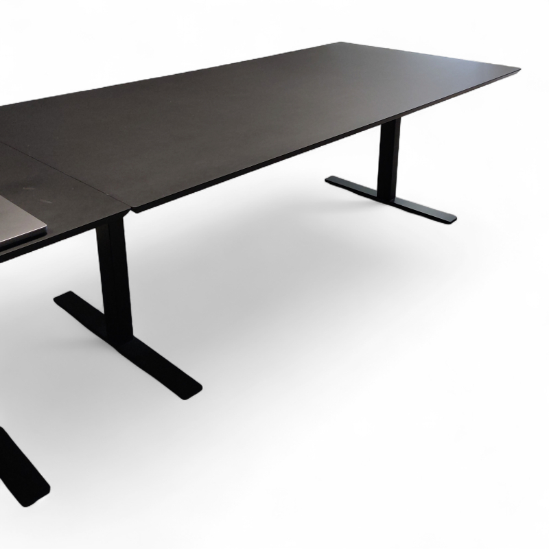 Delta møtebord 200x100cm Sort